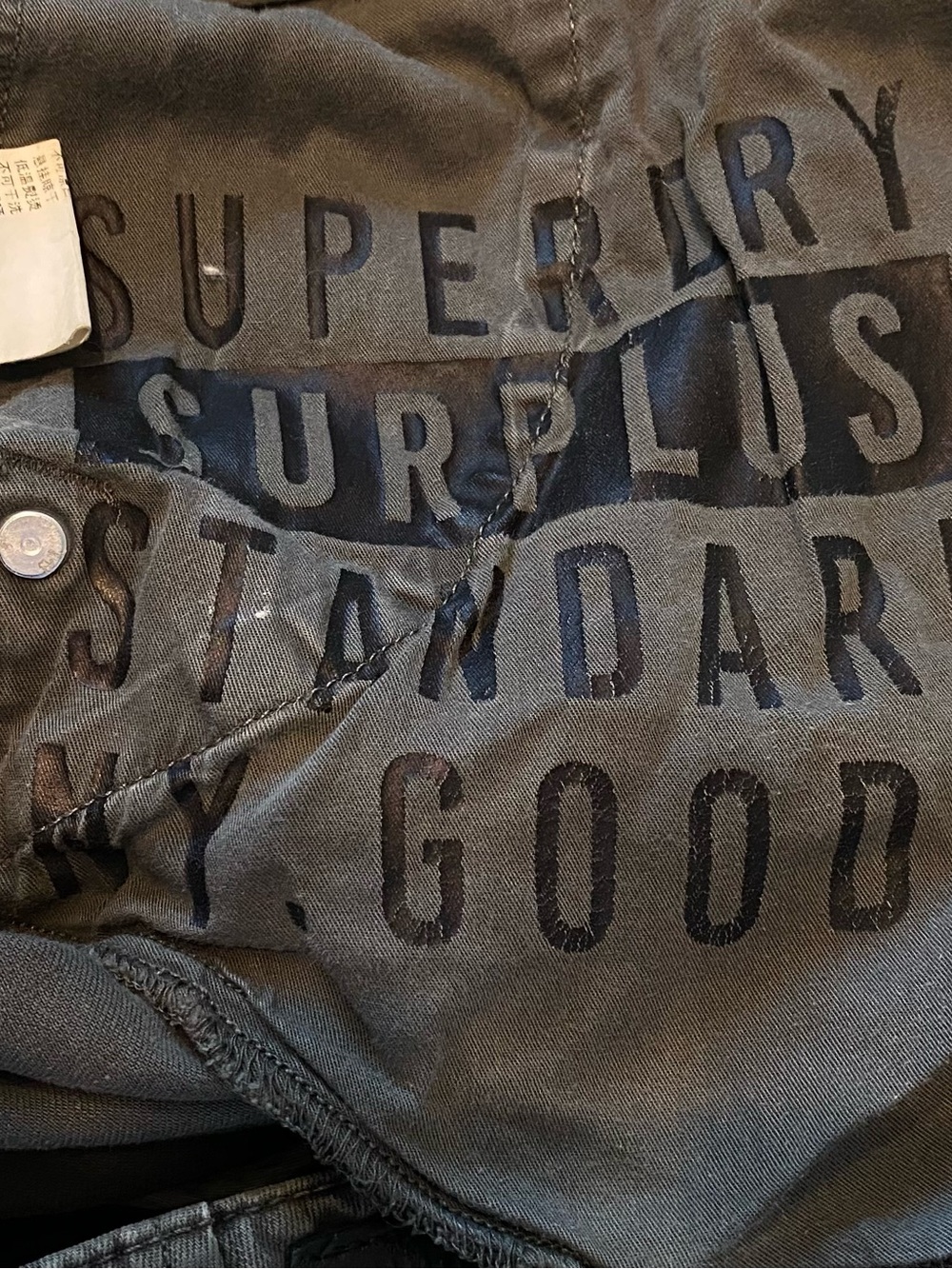 Superdry Mens Camouflage Cargo Pants - Olive/Brown Camo - Picture 4 of 8